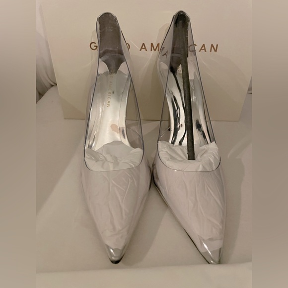 NIB Good American Clear Cinderella Heels Pumps 7.5 Box,Dust Bags Included - Picture 15 of 15
